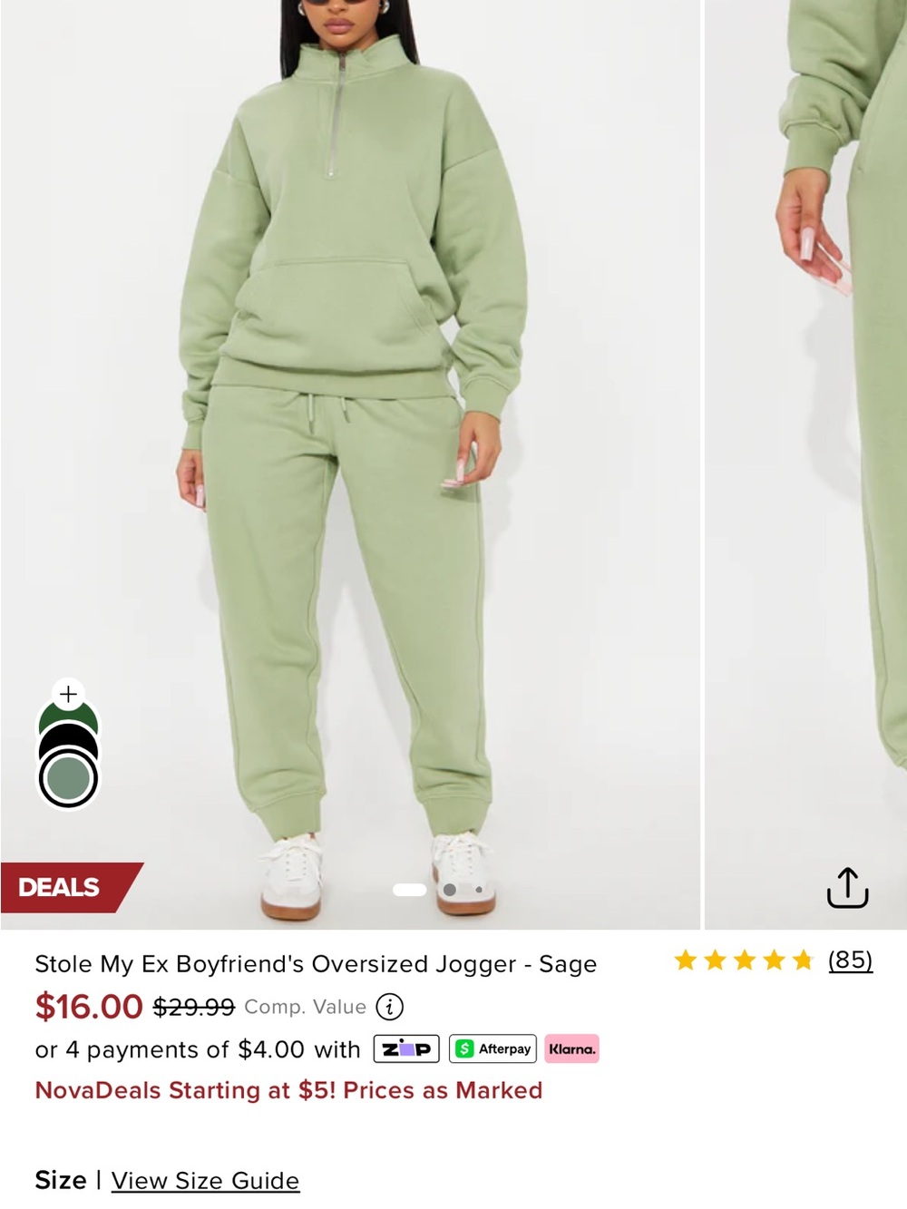 Sage Oversized Jogger Pants - Women's Casual Lounge